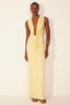 Vestido Vestido Draped Malta Yellow
