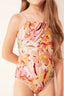 One Piece Niña One Piece Niña Floral Art Tie Pink