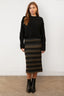 Falda Jacquard Knit Midi