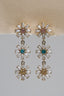 Aretes Chain Flowers