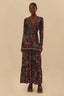 Vestido Manga Brilho Tropical