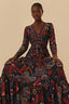 Vestido Manga Brilho Tropical