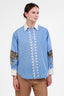 Blusa Poplin Snow Leopard Light Blue
