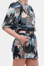 Short Flower Snow Leopard Blue