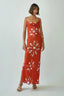 Vestido Slip Shell Tiles Brown
