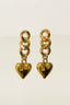 Aretes Heart Soul Gold