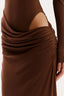 Vestido Agatha Marrom Malfitano