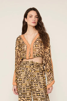 Top Tigre Color Bege