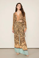 Pantalon Geo Tigre Bege