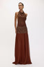 Vestido Carrie Beaten Brown