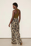 Pantalon Floral Sepia Preto