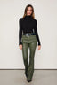 Pantalon Basic Leather Olive