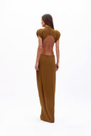 Vestido Twiggy Marrom Miele