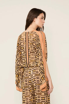 Top Tigre Color Bege