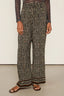 Pantalon Pied Poule Preto