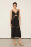 Vestido Renda Jacquard Black