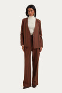 Pantalon Alfaiataria Clemence Marrom