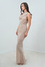 Vestido Almendra Champagne-Silver