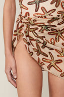 Falda Amarracao Starfish Marrom