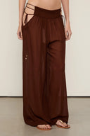 Pantalon Ampla Resort Marrom