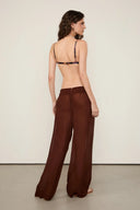 Pantalon Ampla Resort Marrom