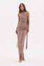 Vestido Tule Violet Anise Brown