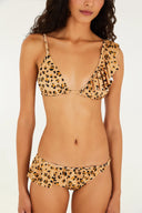 Bikini Babado Pintado Beige
