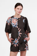 Blusa Ballon Tiger Bloom Grey