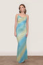Vestido Blossom Aqua-Yellow