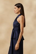 Blusa Lisa Ponta Dark Blue