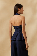 Blusa Lisa Ponta Dark Blue