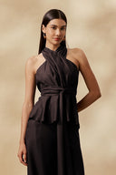 Blusa Lisa Ponta Dark Brown