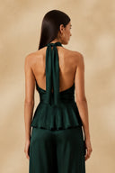 Blusa Lisa Ponta Dark Green