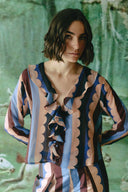 Blusa Nena Blue Lace