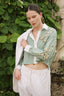 Blusa Poplin Snake Stripes