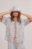 Blusa Short Sleeve Africa Light Blue