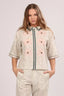 Blusa Short Sleeve Skin Flower