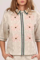 Blusa Short Sleeve Skin Flower