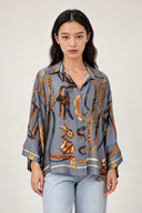 Blusa Equestre Blue