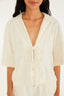 Top Camisa Atoalhada White