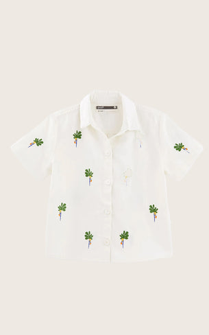 Camisa Niño Bordado Bananeirinha