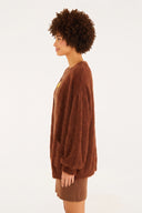 Cardigan Pelinho Catuai Marrom