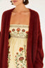 Chompa Cardigan Pelinho Framboesa