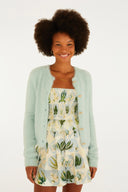 Cardigan Pelinho Azul Pepita