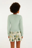 Cardigan Pelinho Azul Pepita