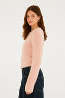 Cardigan Pelinho Slim Rosa