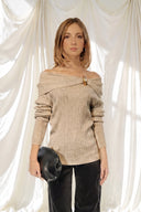 Chompa Delia Beige