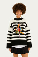 Chompa Tricot Bordado Bege