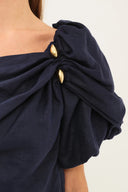 Top Ciraje Framed Navy