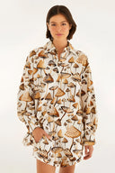 Short Cogu White Brown